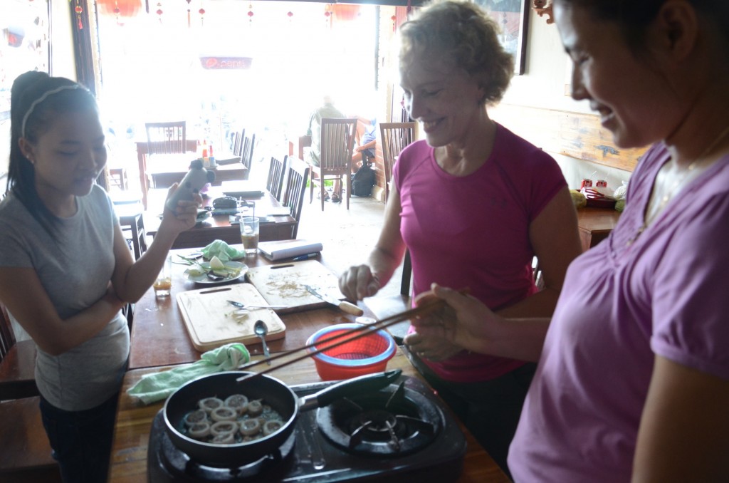 Finishing the Squid with Pork