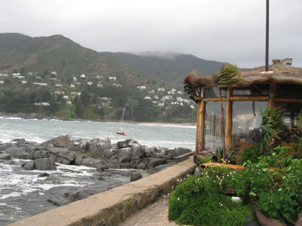 Zapallar, Chile, with wind