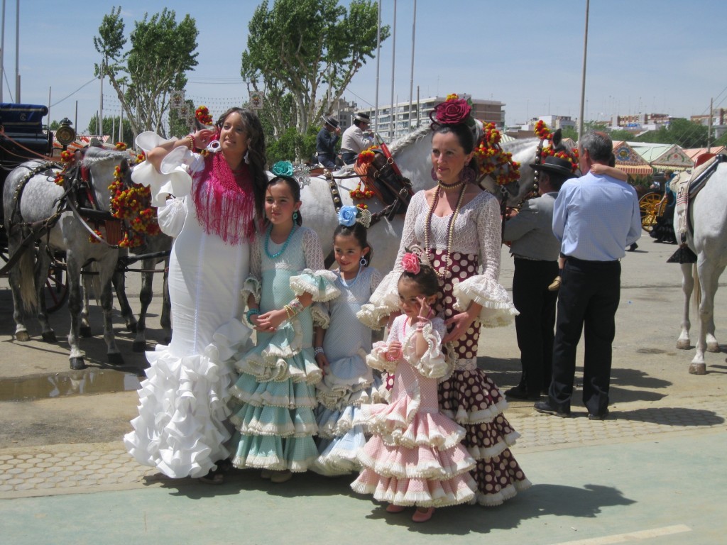 Ladies Dressed for the Feria