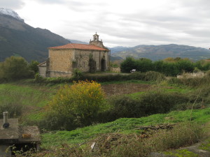 The church in Mentera, an easy walk from here.